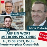 Auf ein Wort-Veranstaltung mit Boris Pistorius